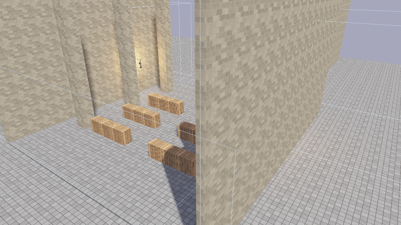 Bloom disabled — same scene with raw PBR output