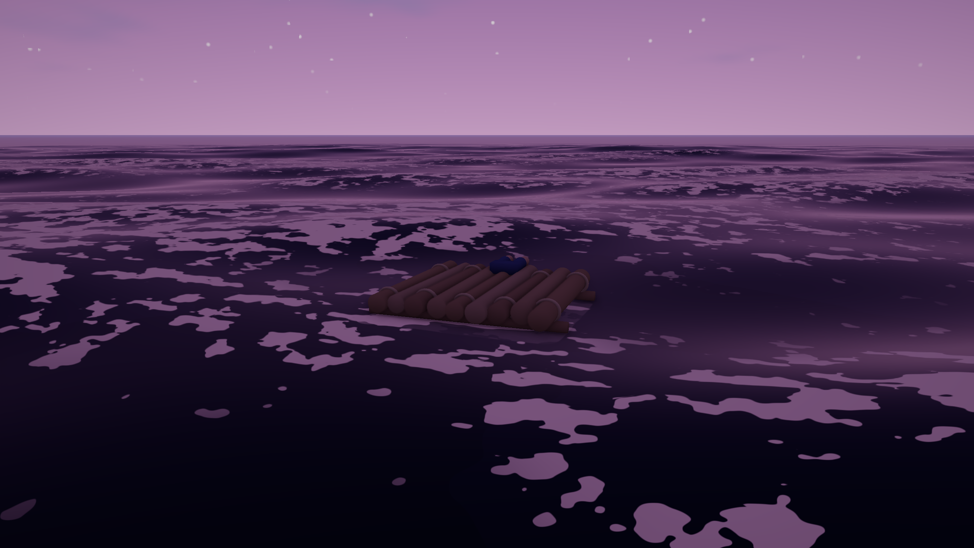 Dusk over the ocean
