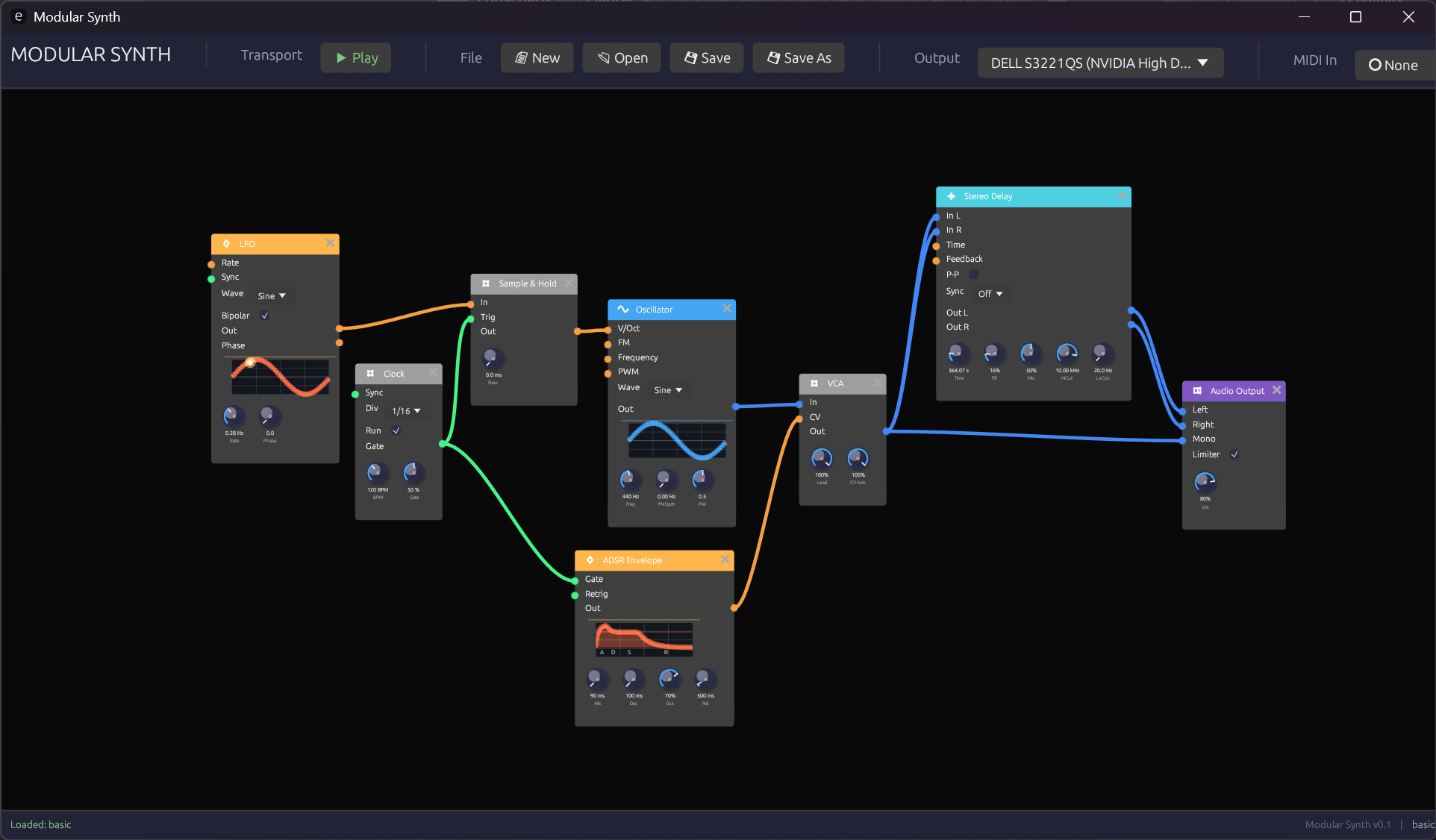 Modular Synth Interface
