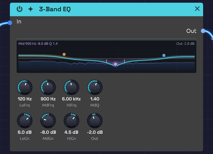 3-Band EQ module