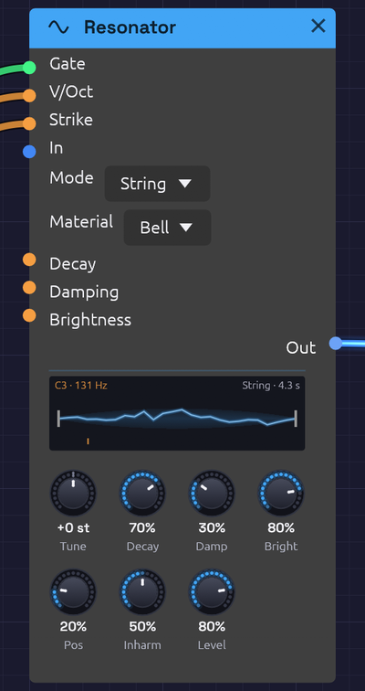 Resonator Module, a string